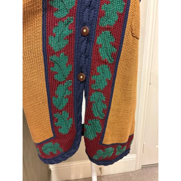 Traditional Trading Co | Vintage Deer Knit Button Front Vest | Small - Picture 7 of 14